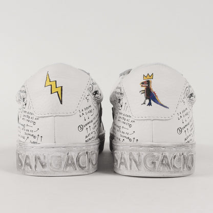 23AW × Jean-Michel Basquiat にゅ～ず SG8 レザー スニーカー