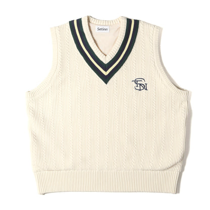 チルデン Vネック ポリ ニット ベスト (CEREMONY VEST 86-05-0001-142)