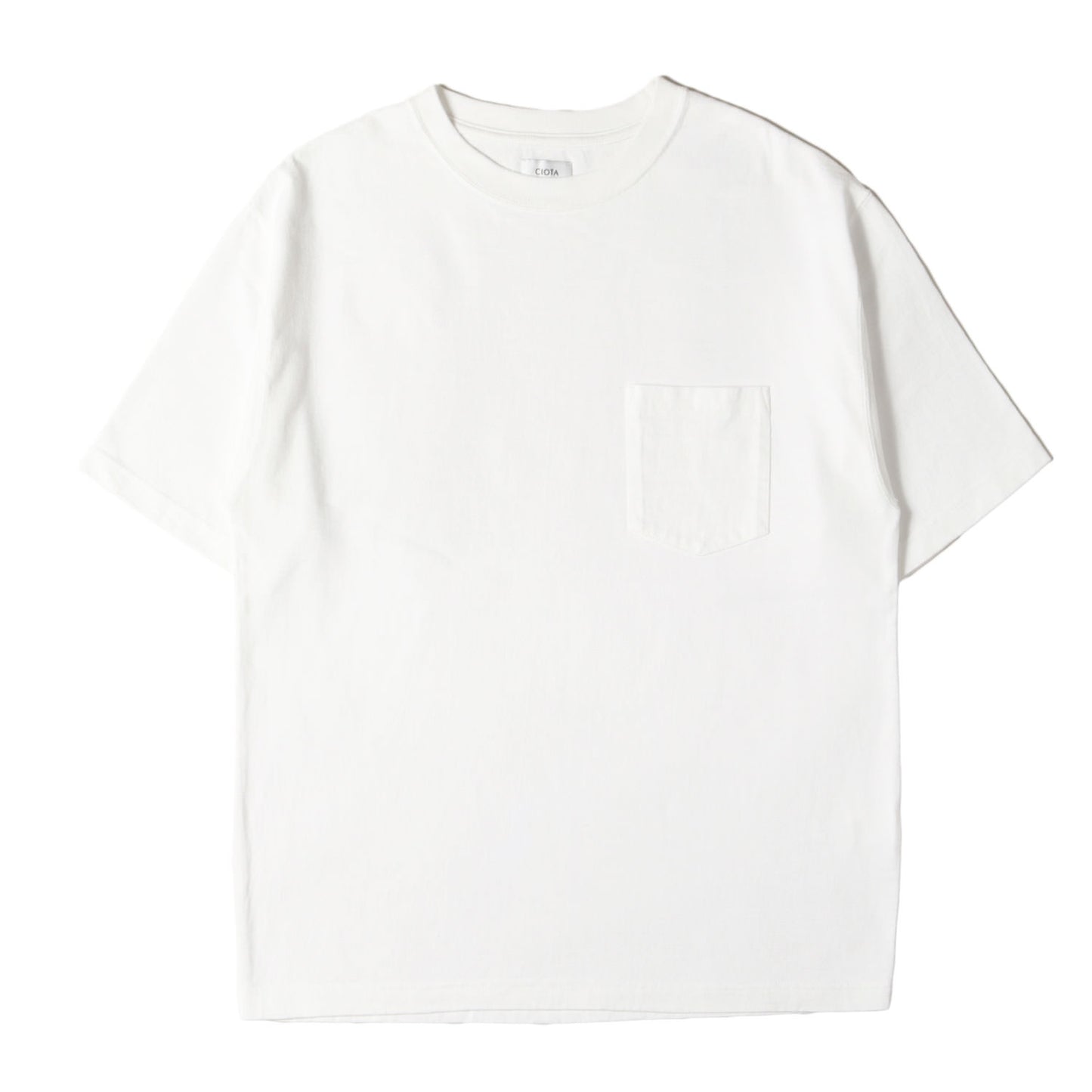 スビンコットン10/-度詰吊り天竺 ポケット Tシャツ (CSLM-106M)