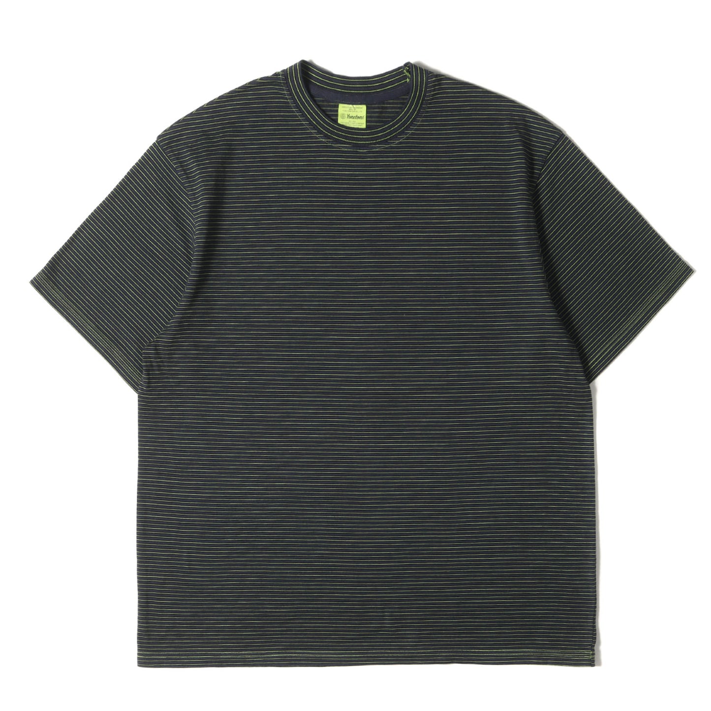 24SS ボーダー ハイゲージ ニット Tシャツ (NEW BASIC GARMENT DYE BORDER T-SHIRT 95-242-001)