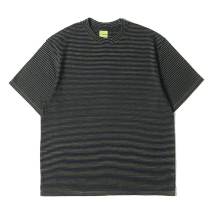 24SS ボーダー ハイゲージ ニット Tシャツ (NEW BASIC GARMENT DYE BORDER T-SHIRT 95-242-001)