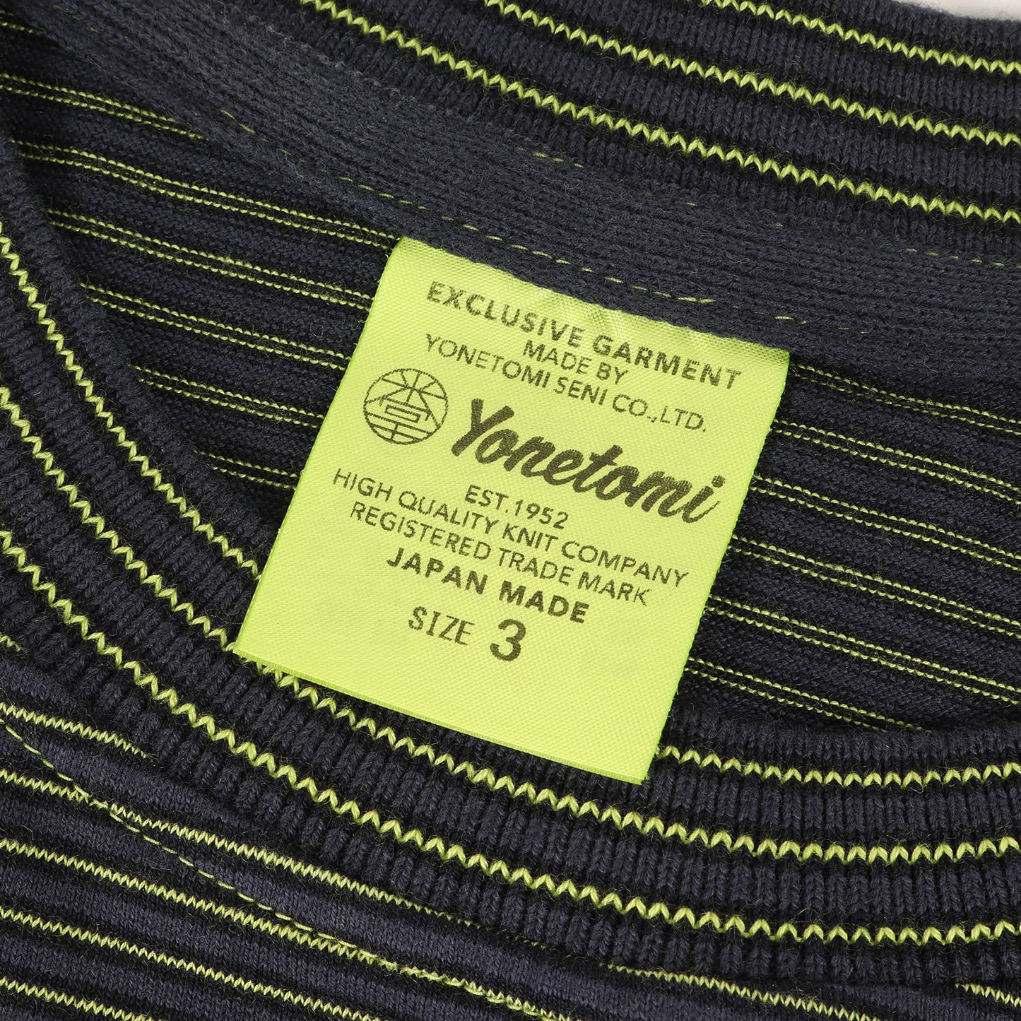 24SS ボーダー ハイゲージ ニット Tシャツ (NEW BASIC GARMENT DYE BORDER T-SHIRT 95-242-001)