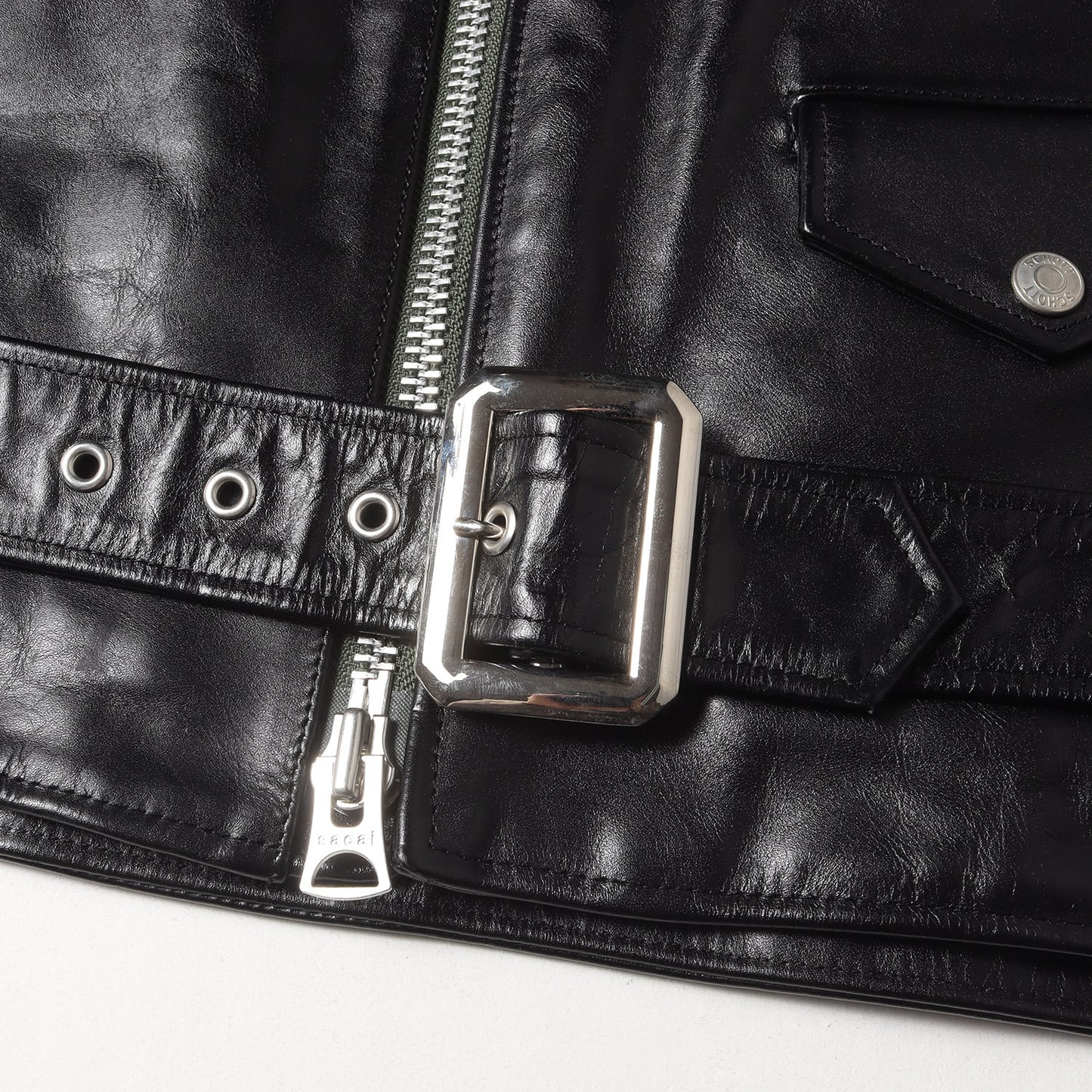 22AW × Schott × MADSAKI ステアハイドレザー ワンスター ダブル ライダースジャケット (Leather Blouson 22-02878M)