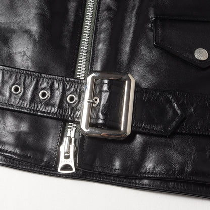 22AW × Schott × MADSAKI ステアハイドレザー ワンスター ダブル ライダースジャケット (Leather Blouson 22-02878M)