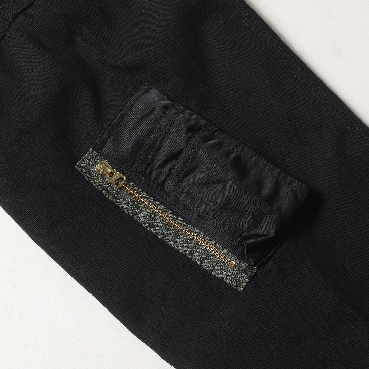 sacai × Carhartt WIP 23AW Canvas MA-1 黒1 Sacai x Carhartt WIP Women's Canvas MA-1 Detroit Jacket