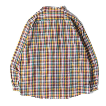 マドラスチェック ダブルクロス プルオーバー シャツ (GIZA LIGHT WEIGHT DOUBLE-CLOTH P/O SHIRTS A22SS02GN)