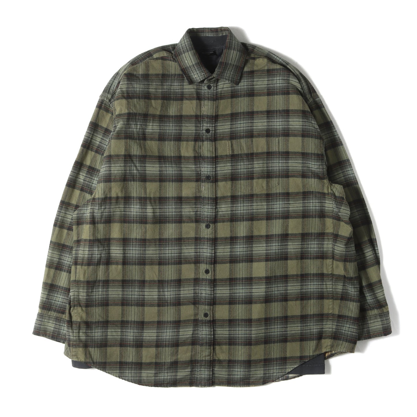 24AW グラフィックTシャツ レイヤード オーバーサイズ チェック ネルシャツ(L/S Paris Liberty Layered Shirt XC24 794656 TQM20 2880)