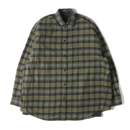 24AW グラフィックTシャツ レイヤード オーバーサイズ チェック ネルシャツ(L/S Paris Liberty Layered Shirt XC24 794656 TQM20 2880)