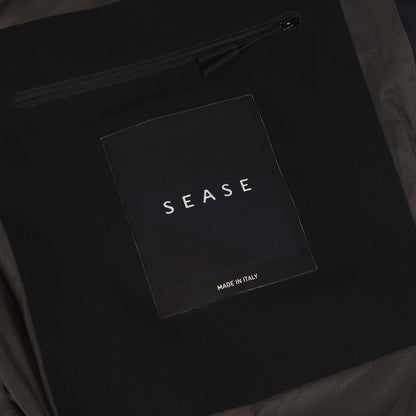 24AW ハイライズ スタンドカラー カシミヤ混コットン ヘリンボーン ダウンジャケット (TRIBECA DOWN JACKET OP037 TN480) / MADE IN ITALY