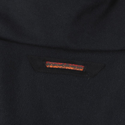 24AW ハイライズ スタンドカラー カシミヤ混コットン ヘリンボーン ダウンジャケット (TRIBECA DOWN JACKET OP037 TN480) / MADE IN ITALY