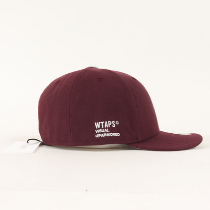 24AW × NEW ERA WTロゴ刺繍 ベースボールキャップ(59FIFTY LOW PROFILE / CAP / POLY. TWILL. 242NENED-HT0)