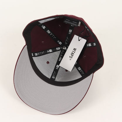 24AW × NEW ERA WTロゴ刺繍 ベースボールキャップ(59FIFTY LOW PROFILE / CAP / POLY. TWILL. 242NENED-HT0)