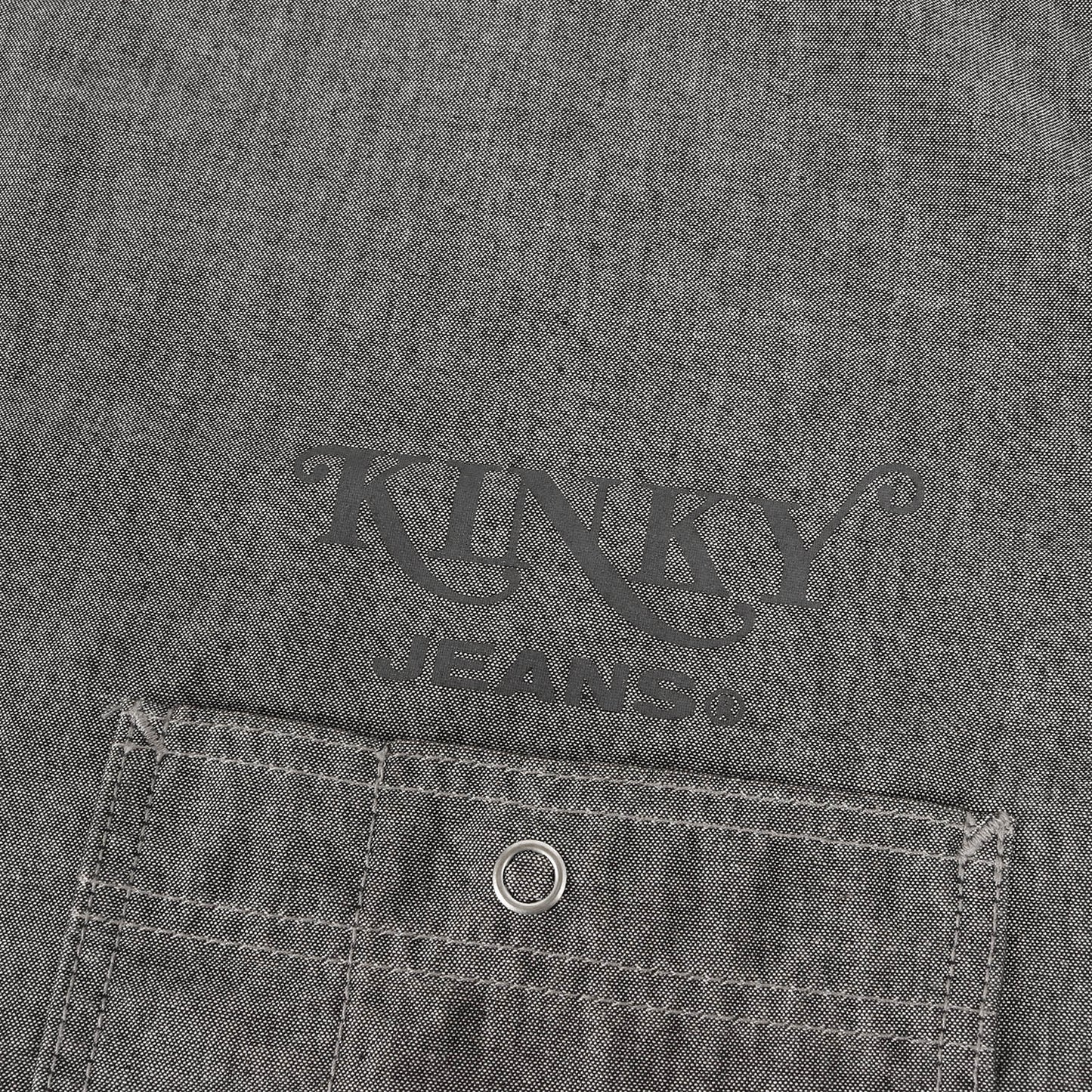 23SS KINKY JEANS ロゴ エンジニア シャンブレー 半袖シャツ (02232AH04)