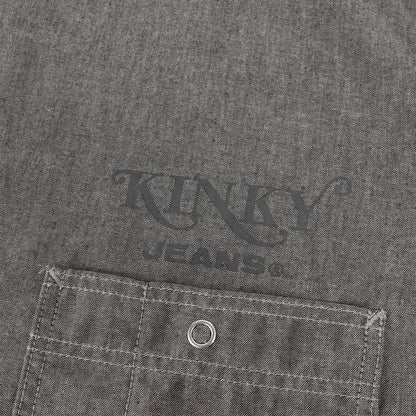 23SS KINKY JEANS ロゴ エンジニア シャンブレー 半袖シャツ (02232AH04)