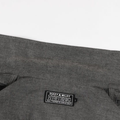 23SS KINKY JEANS ロゴ エンジニア シャンブレー 半袖シャツ (02232AH04)