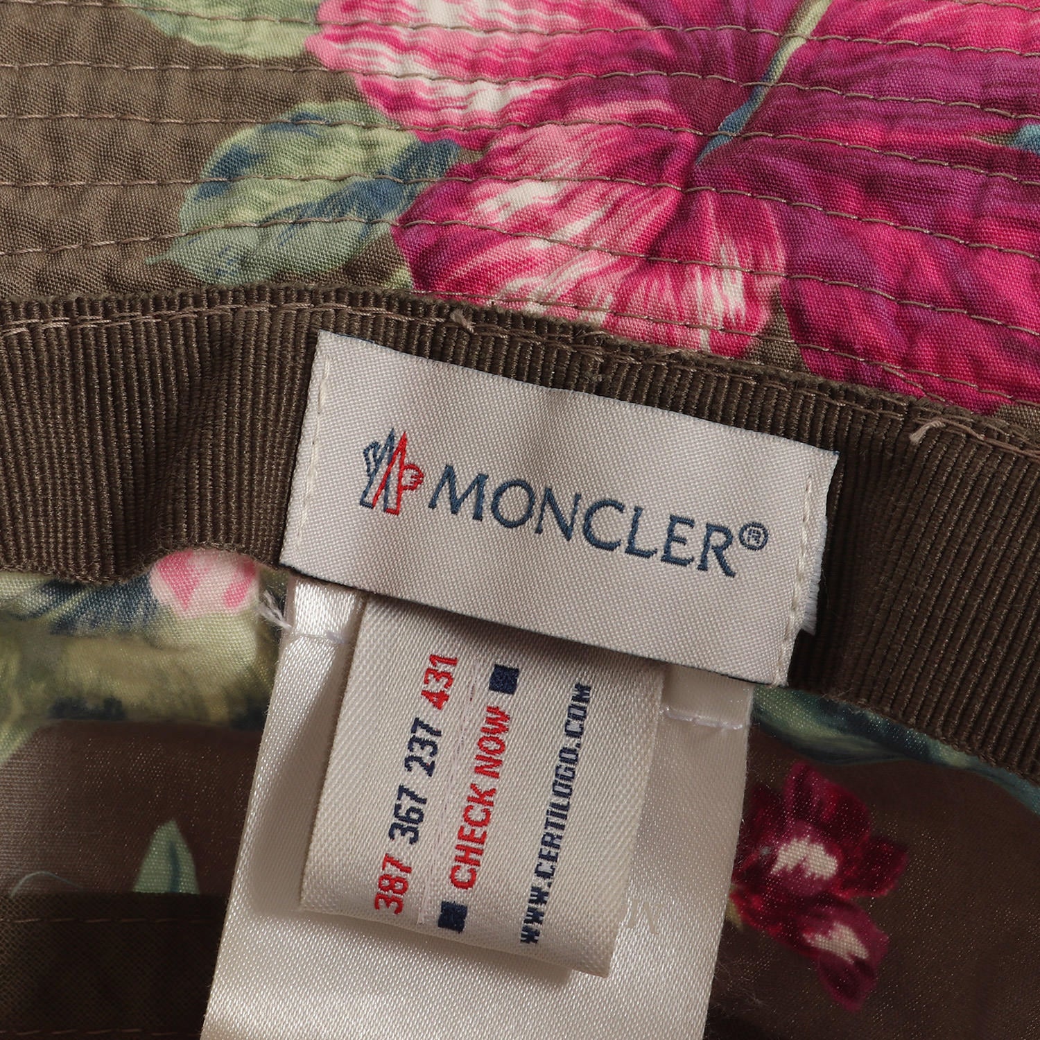 MONCLER (モンクレール) フラワー柄 コットン バケットハット 
