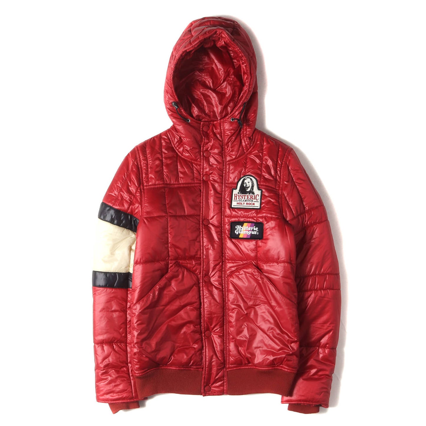 ワッペン付き ナイロンタフタ プリマロフト ジャケット (0204AB01)