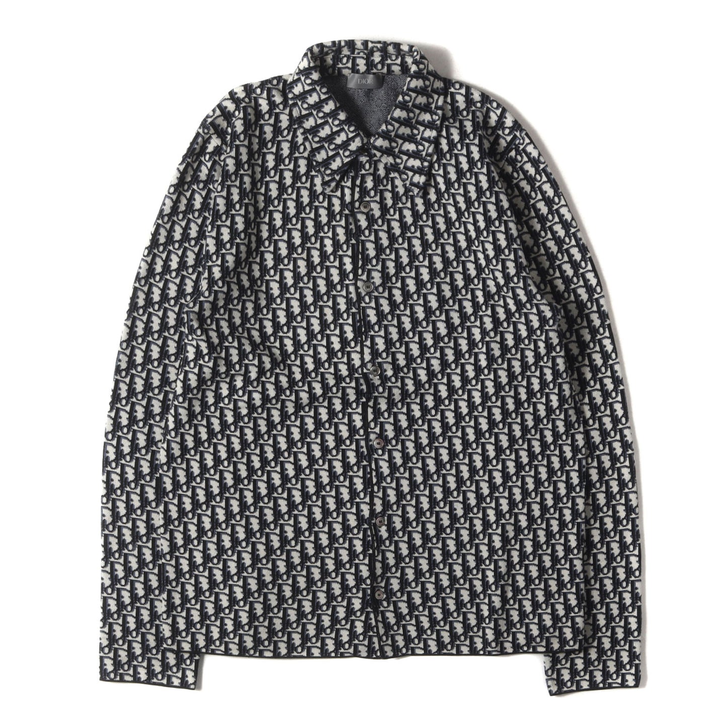 20SS オブリーク ジャガード コットンニット オーバー シャツ(Oblique Overshirt 023M550AT099)