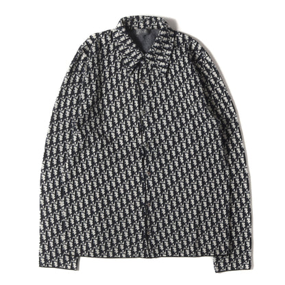 20SS オブリーク ジャガード コットンニット オーバー シャツ(Oblique Overshirt 023M550AT099)