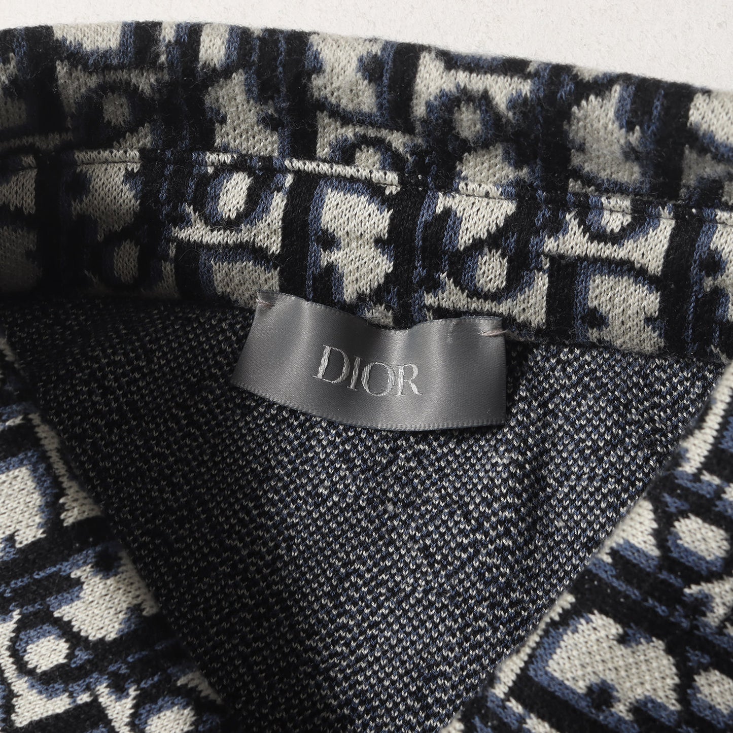 20SS オブリーク ジャガード コットンニット オーバー シャツ(Oblique Overshirt 023M550AT099)