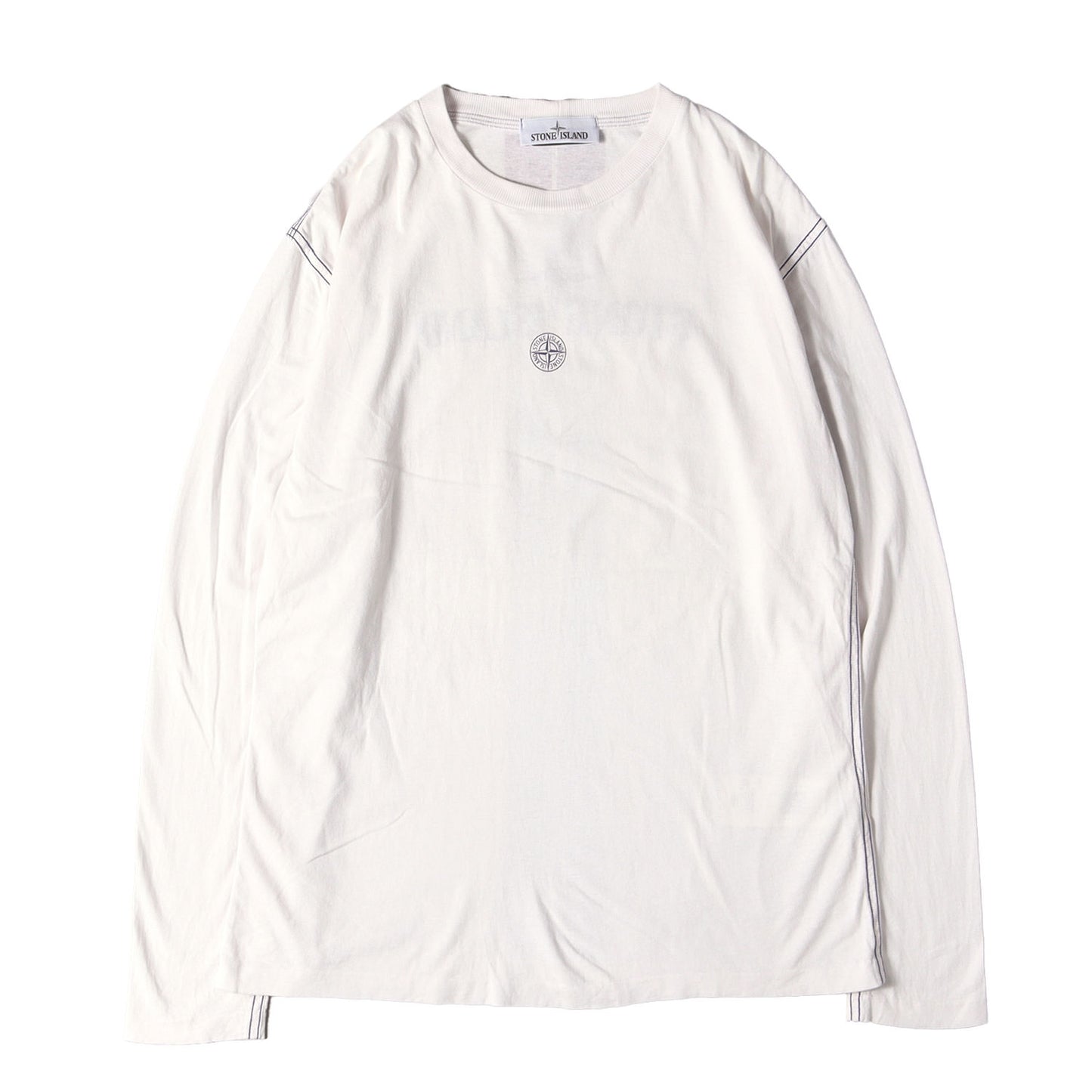 22SS コンパスロゴ 長袖 Tシャツ (INVERSE STRIPE THREE PRI 761520749)
