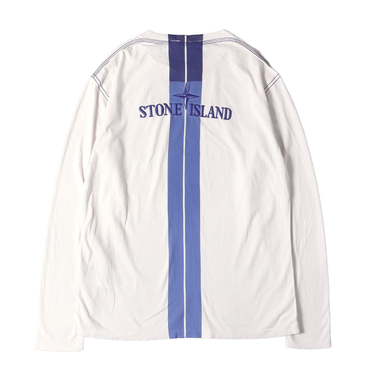 22SS コンパスロゴ 長袖 Tシャツ (INVERSE STRIPE THREE PRI 761520749)