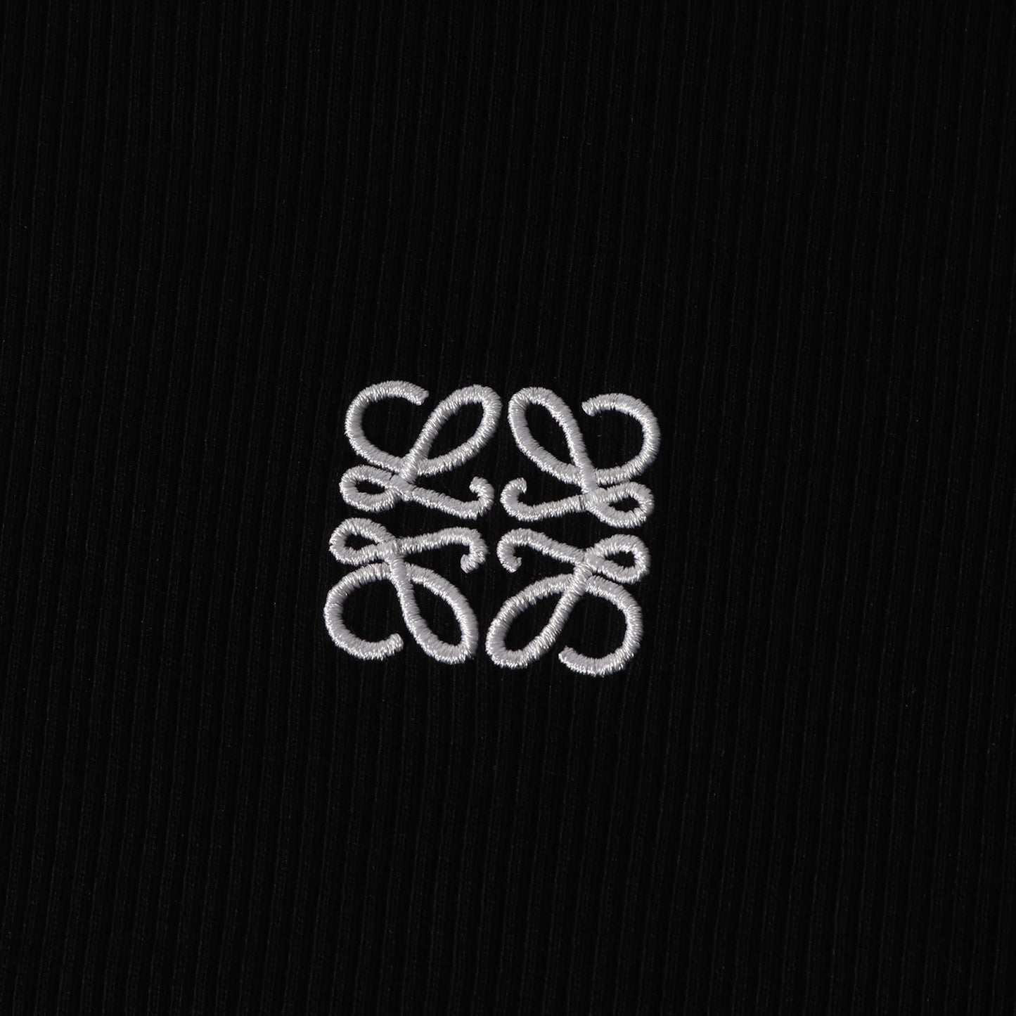 アナグラム 刺繍 リブ編み コットン ニットソー (LONG SLEEVE T-SHIRT 1727170 H526Y22XAY)