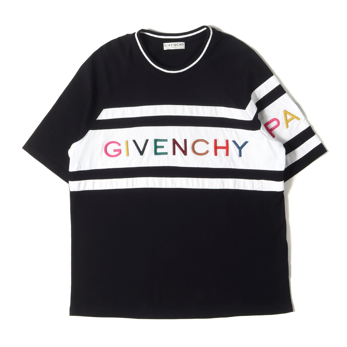 ロゴ 刺繍 ラグラン Tシャツ (BW706V3Z1X)