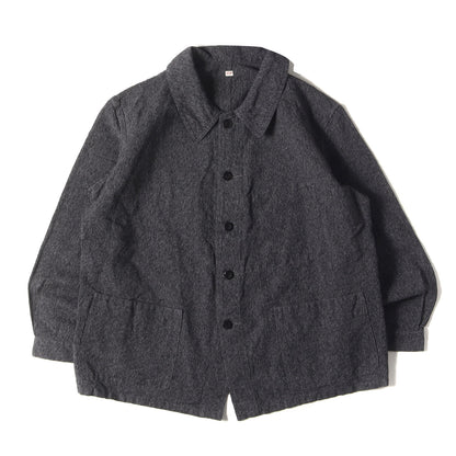 22SS ごま塩 フレンチワーク カバーオール (VESTE THIERS 22SS-OV-T014)