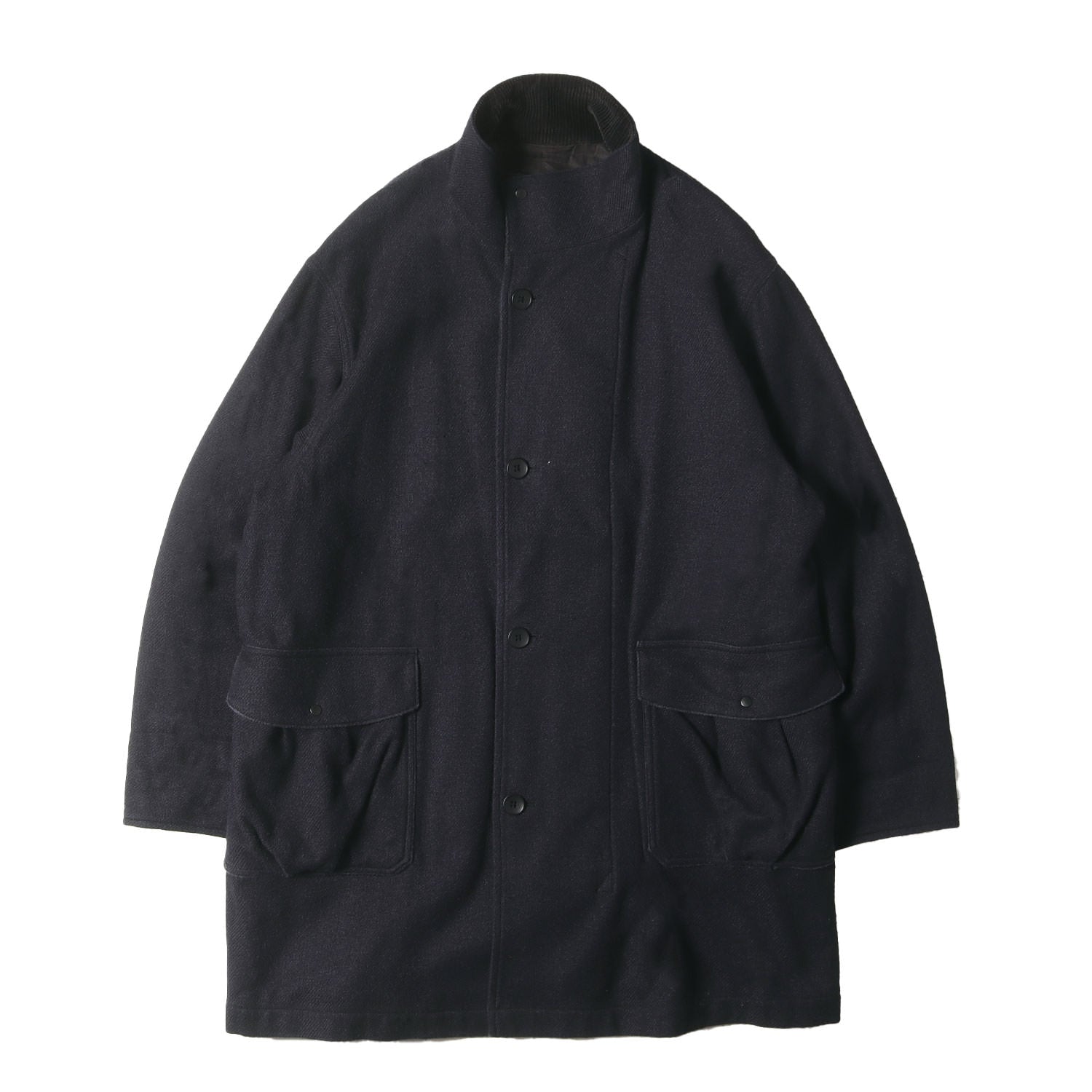 KAPTAIN SUNSHINE (キャプテン サンシャイン) 21AW × BLOOM&BRANCH 別注 シルク ツイード ロング コート ...