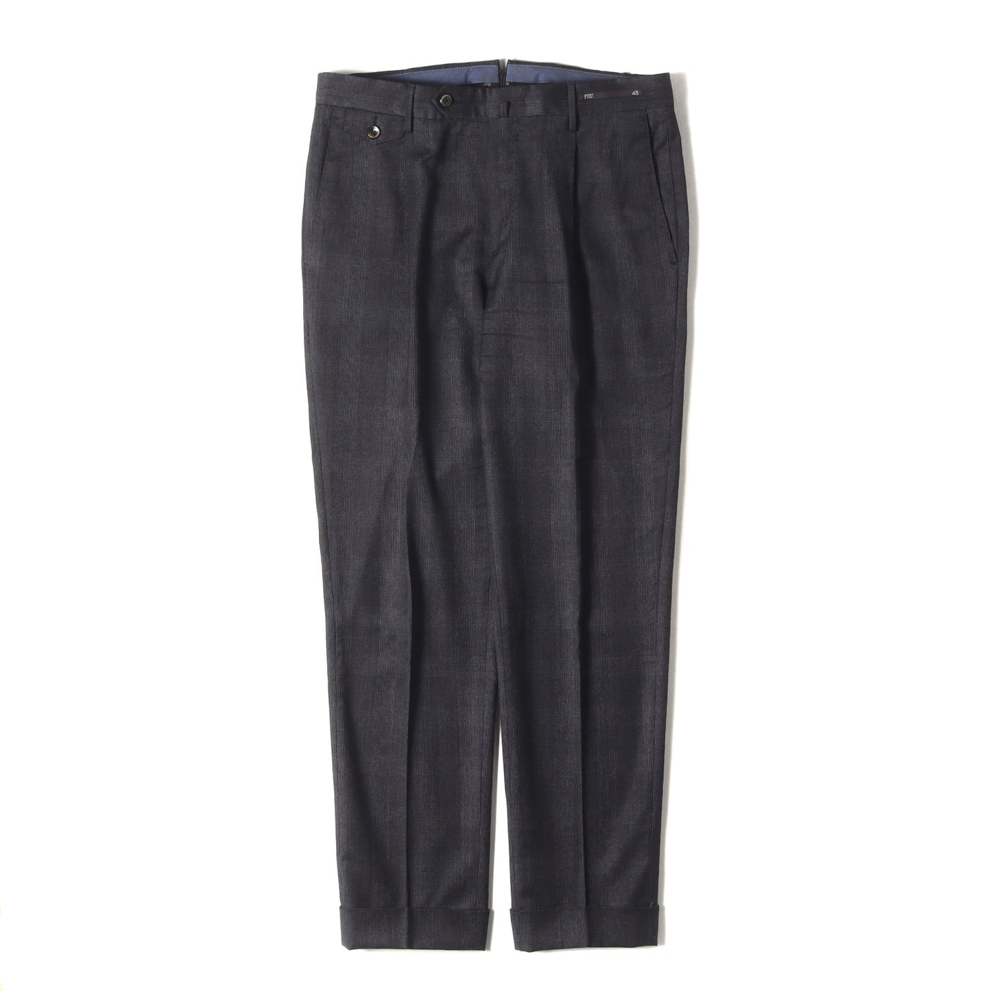 SUPER 120S グレンチェック ウール スラックス パンツ (COGF11ZPOCL1 TR22) / GENTLEMAN FIT