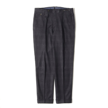 SUPER 120S グレンチェック ウール スラックス パンツ (COGF11ZPOCL1 TR22) / GENTLEMAN FIT