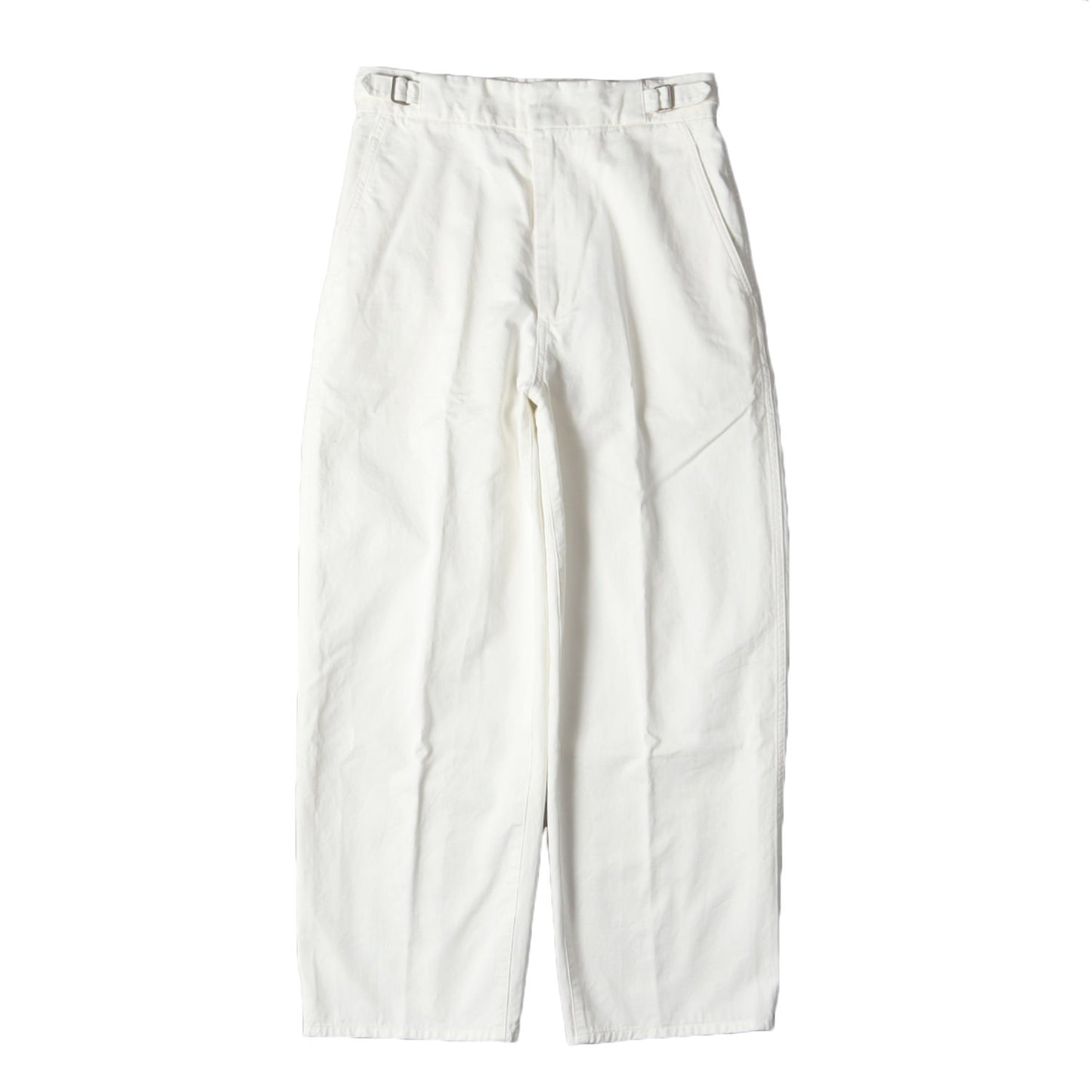 24SS コットンツイル ワイド パンツ (170-4140313) / Y