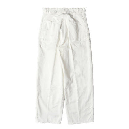 24SS コットンツイル ワイド パンツ (170-4140313) / Y