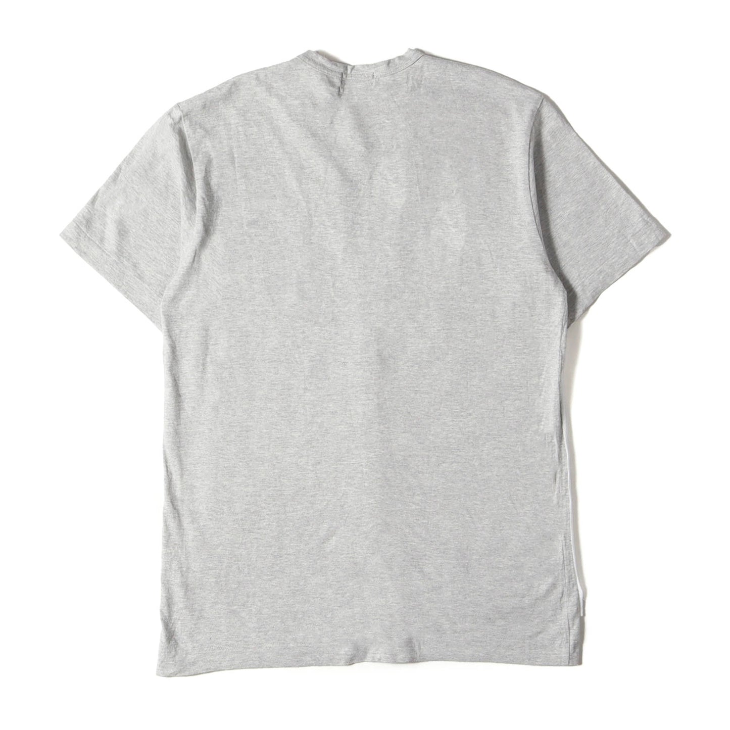 ストライプ 鹿の子 ドッキング バインダーネック Tシャツ (PE-T015)