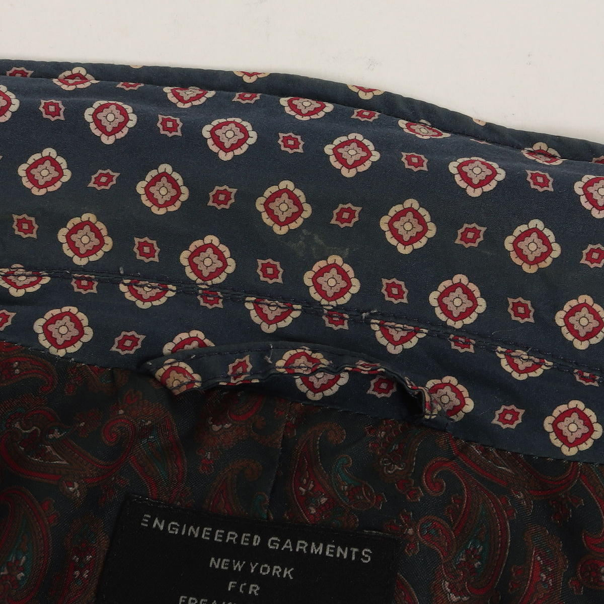 × FREAKS STORE 小紋柄 4B ワーク テーラード ジャケット (Andover Jacket)