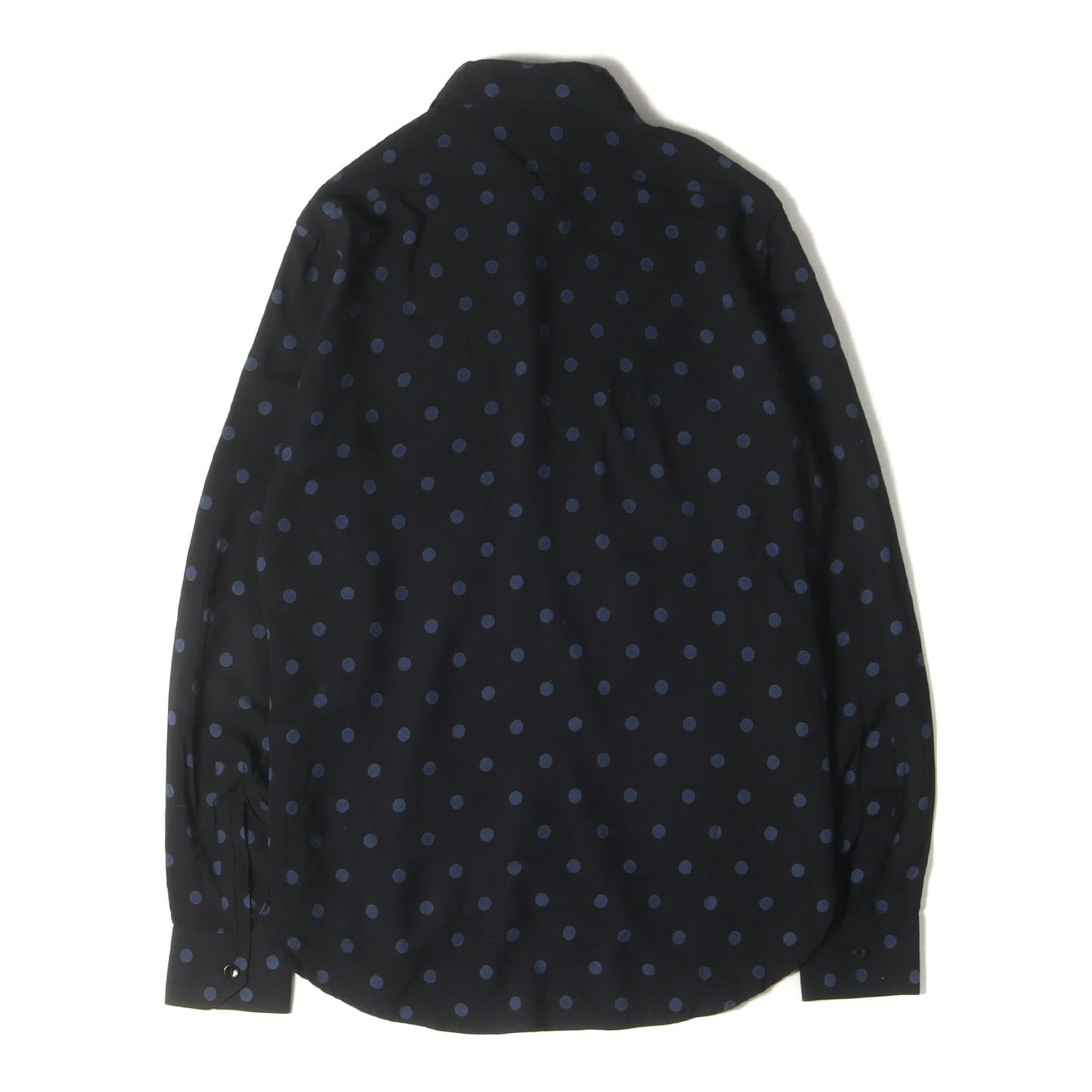 ポルカドット レーヨン ドレス シャツ (376919 Y324P)