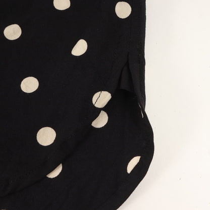 ポルカドット レーヨン ドレス シャツ (376916 Y324P)