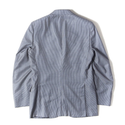 マイクロチェック Super170s ウール シルク 2B テーラード ジャケット (RG0D0R) / Sustainable