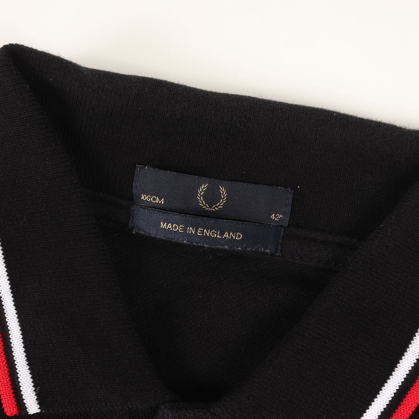 ローレル 刺繍 鹿の子 ロングスリーブ ポロシャツ (M7115) / MADE IN ENGLAND