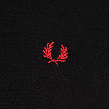 ローレル 刺繍 鹿の子 ロングスリーブ ポロシャツ (M7115) / MADE IN ENGLAND