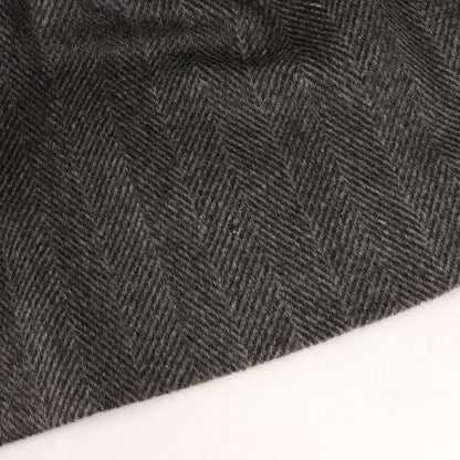 ヘリンボーン カシミヤ ステンカラー コート