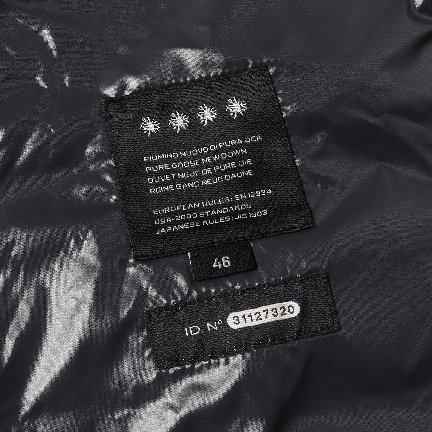 23AW ネオシャイニーナイロン フルジップ ショート ダウンジャケット (DYONS 232-MB01-10110-00-1040M)