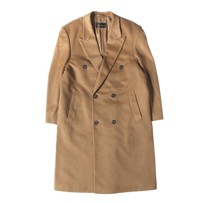 ピークドラペル ダブルブレスト カシミヤ 6B チェスター コート
