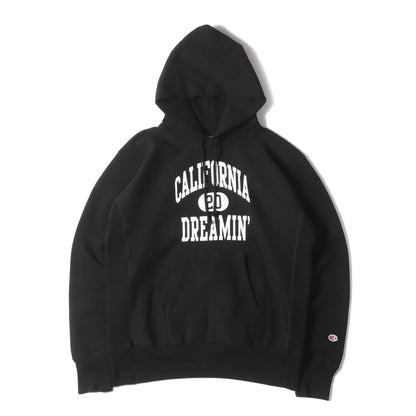23AW × Champion 単タグ カレッジ 3段ロゴ リバースウィーブ パーカー (Champion for SD Exclusive Reverse Weave Hood Sweat) / 裏起毛
