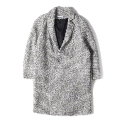 モヘア混 シャギー ウール 3B チェスター コート (WPF14C008)