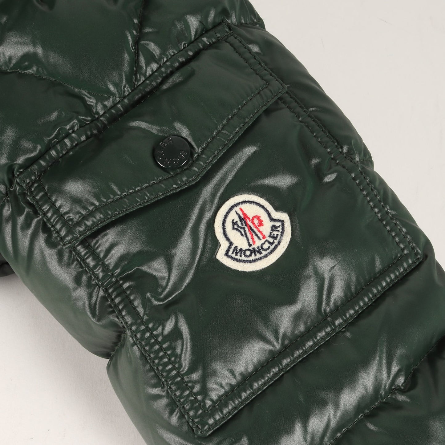 フード付き シャイニー ナイロン ダウン ジャケット (MAYA)