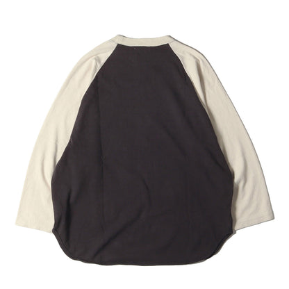 23SS ネップ コットンシルク ラグラン カットソー (C/Silk Nep Baseball Raglan Tee BHS23S029)