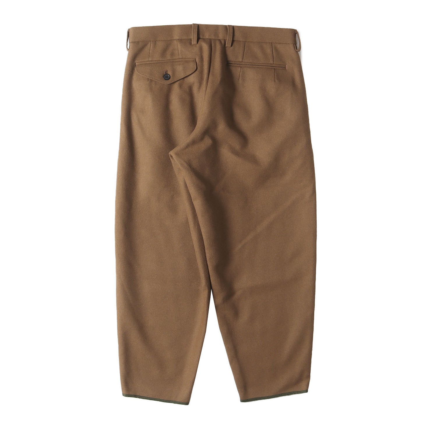21AW 裾テープ付き 2タック ワイド ウール/カシミヤ パンツ (裾テープP 21WCM-P17102)