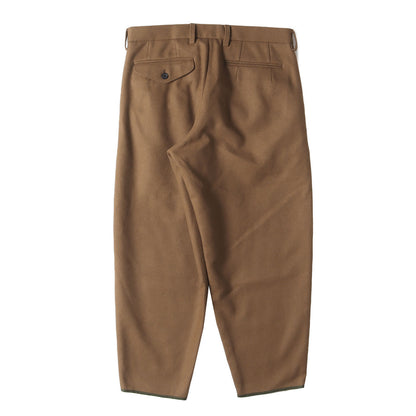 21AW 裾テープ付き 2タック ワイド ウール/カシミヤ パンツ (裾テープP 21WCM-P17102)